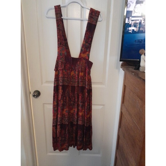 Vintage Componix Size 8 Ankle Length Dress With Longated Straps Orange Hues. B57 - Picture 4 of 6
